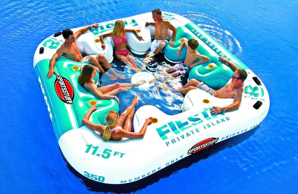 fiesta floating island raft