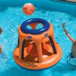 swimline inflatable basketball hoop for pool