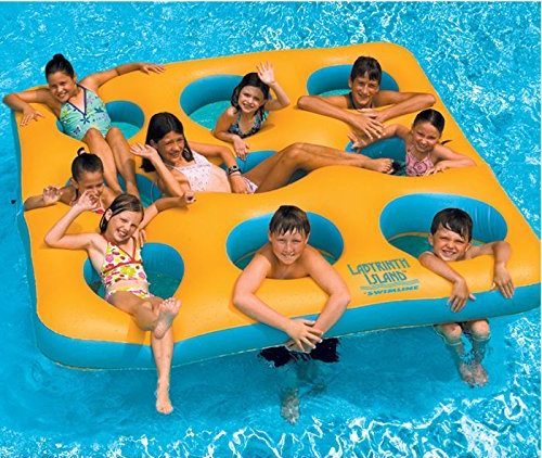 giant inflatable island pool toy