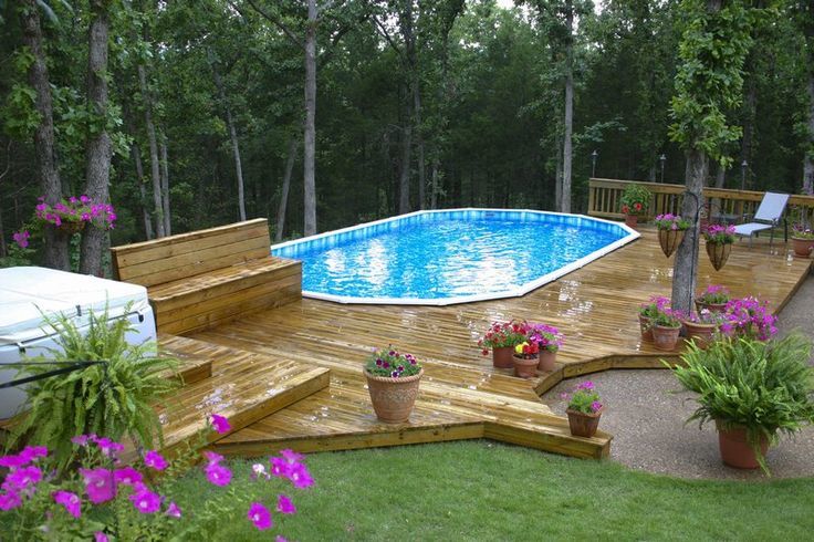 Above Ground Pool Deck Plans Best, Portable Deck For Above Ground Pool