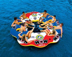 inflatable river raft