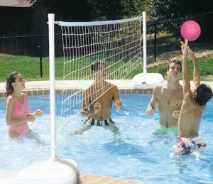 dunn rite swimming pool volleyball net
